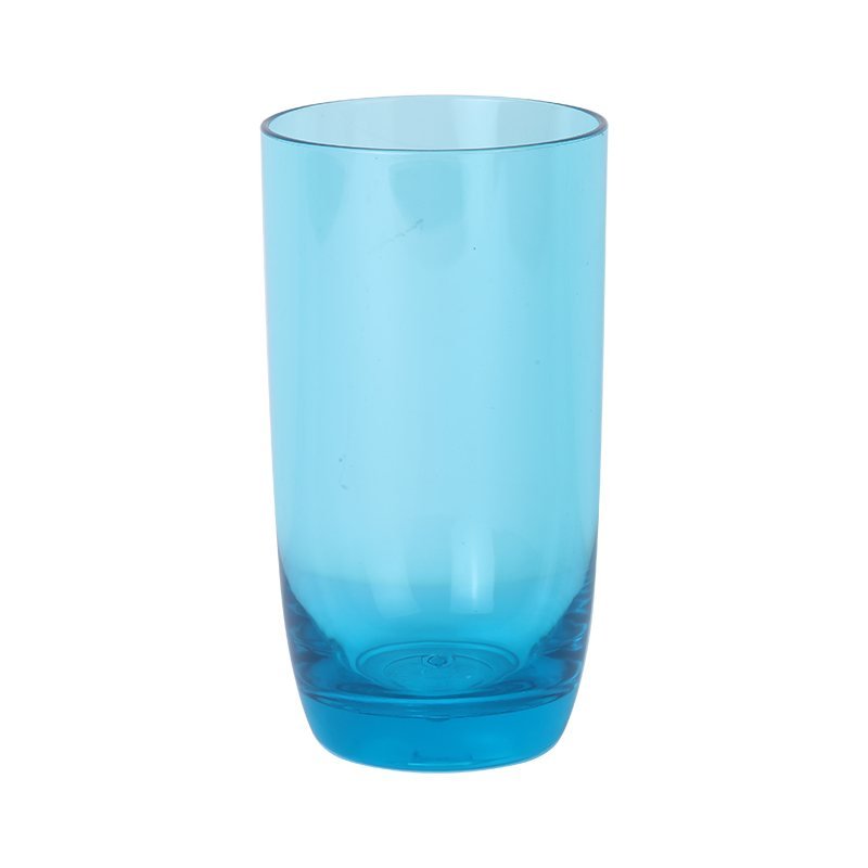 Thick Bottom Transparent Blue Water Cup